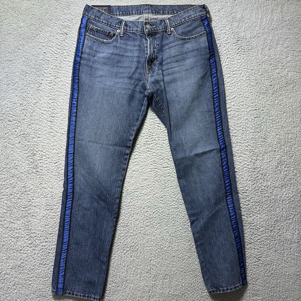 A&F ABERCROMBIE & FITCH Stretch Langdon Skinny Jeans Size 33x32